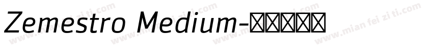Zemestro Medium字体转换